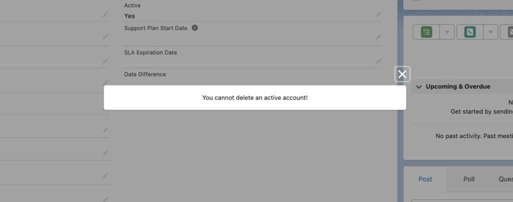 Prevent Orphan Records Deleting Accounts Salesforce